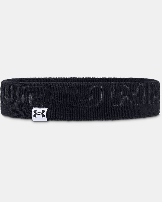 Unisex UA Wordmark Terry Headband, Black, pdpMainDesktop image number 0
